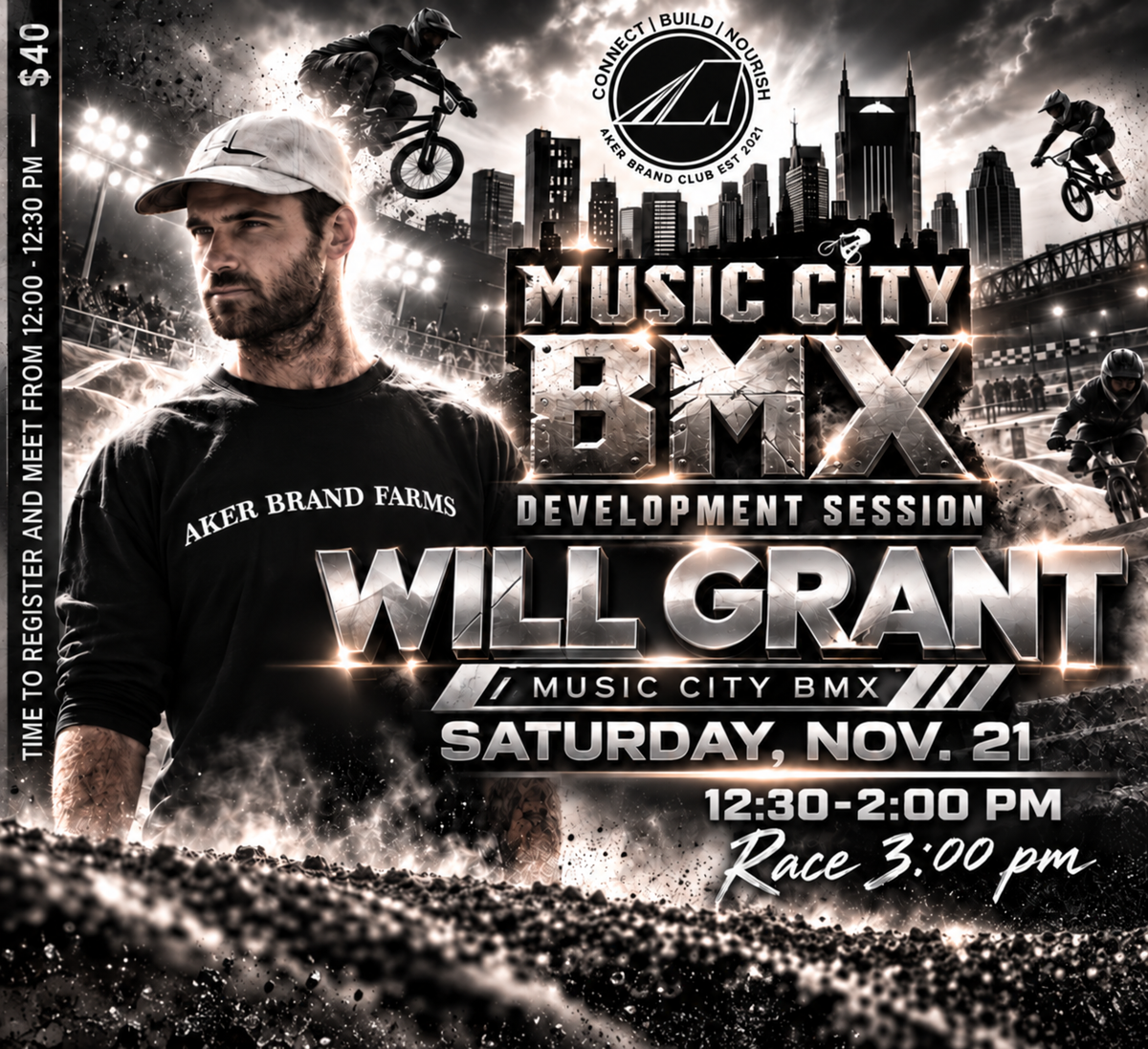 Music City BMX Development Session Saturday Nov 21st 12:30-2:00pm
