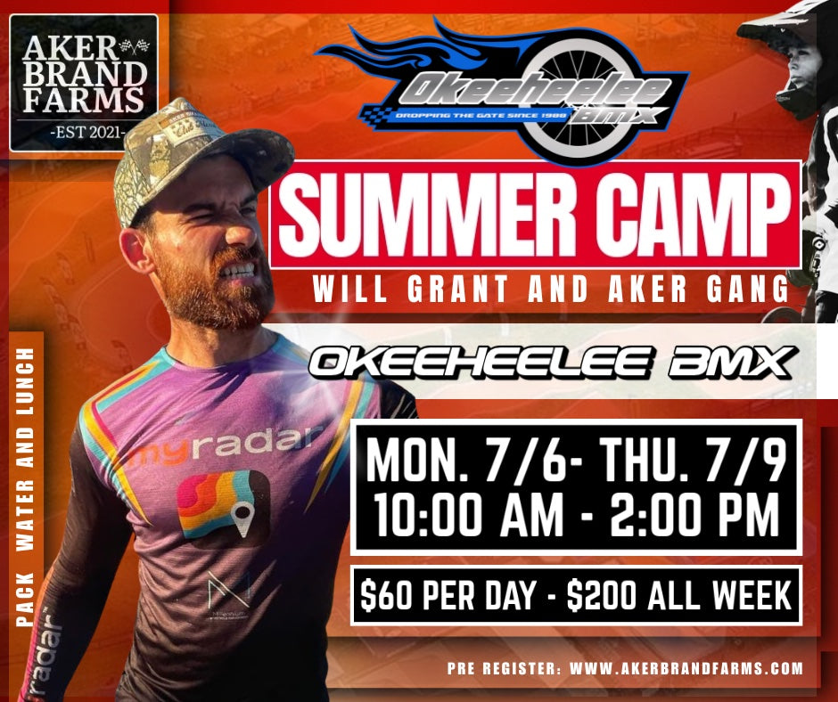 Okeeheelee BMX Summer Camp July 6th-9th , 2026